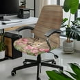 thumbnail image 2 of Whosucclay Rabbit Tulip Pattern Computer Office Chair Cover, Thick Desk Chair Task Chair Covers Non Slip Rotating Chair Slipcover Anti-Dust Chair Seat Protector with Elastic Bottom-L, 2 of 7