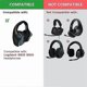 thumbnail image 2 of 1Pair Foam Ear Pads Cushion Leather Earpad for G933 G935 G633 / G 933 G 935 G 633 Headphones, 2 of 5