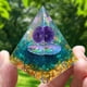 thumbnail image 1 of Pirámide de orgonita Piedra de cristal natural Energía de orgonita Reúne riqueza Prosperidad Hugtrwg  Para estrenar, 1 of 8