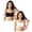 Black 1PCS & White 1PCS, variant on 2 Pack Girls Training Bra Soft Vest Tween to Teen Underwear Strap Camisole Top for Growing Youth Size7-13 Years