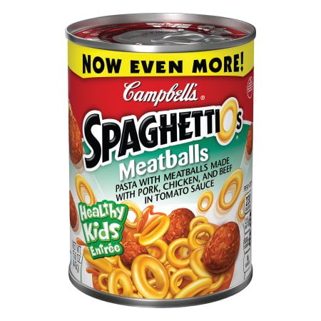 Campbell S Spaghettios Pasta With Franks 15 6 Ounce Can Walmart Com
