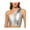 Silver, variant on inlzdz Women's Shiny Metallic Crop Tops One Shoulder Holographic Tops for Rave Party Festival Clubwear Gold S