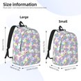 thumbnail image 3 of Picia Sea Turtles Printed Canvas Daypack - Stylish and Durable Vintage Compact Backpack - Class, Work, Travel, or Laptop Bookbag,Organized Compartments-Small, 3 of 6