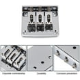 thumbnail image 2 of Electric Guitar Bridge, 3 String Fixed Guitar Bridge Replacement Part with 4 Screws Fit for Cigarbox Electric Guitar, 2 of 5
