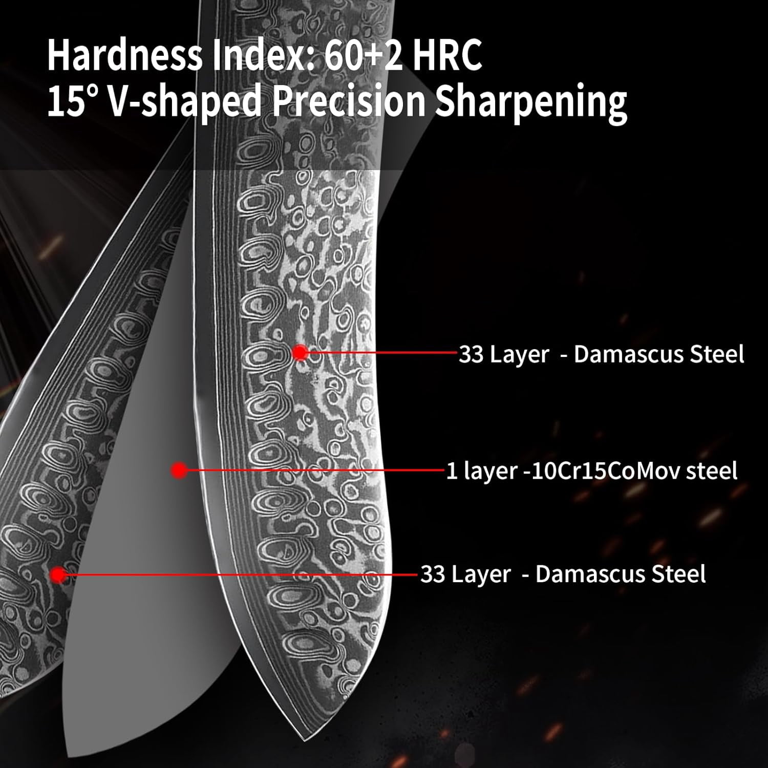 Damascus Steel Santoku Knife 7 Inch, Japanese Professional 10Cr15MOV Blade with Hand Forged Hammer Pattern, Ultra Sharp Kitchen Knife with Abalone Shell Ergonomic Handle
