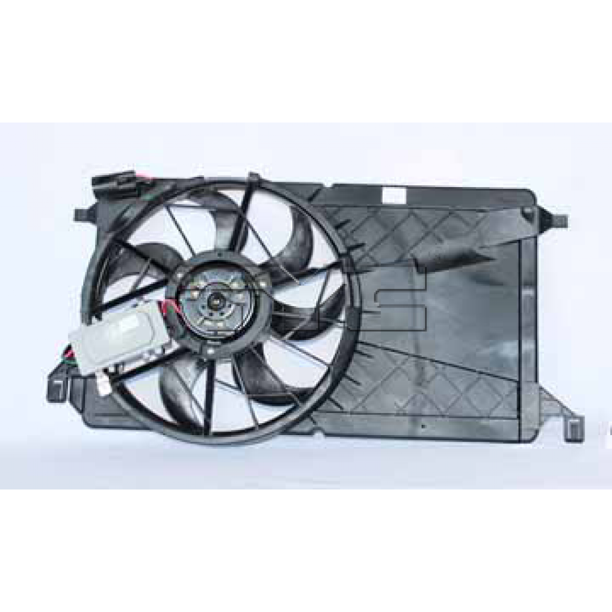 For Mazda 3 Radiator / Condenser A/C Cooling Fan Assembly 20042009 w/o