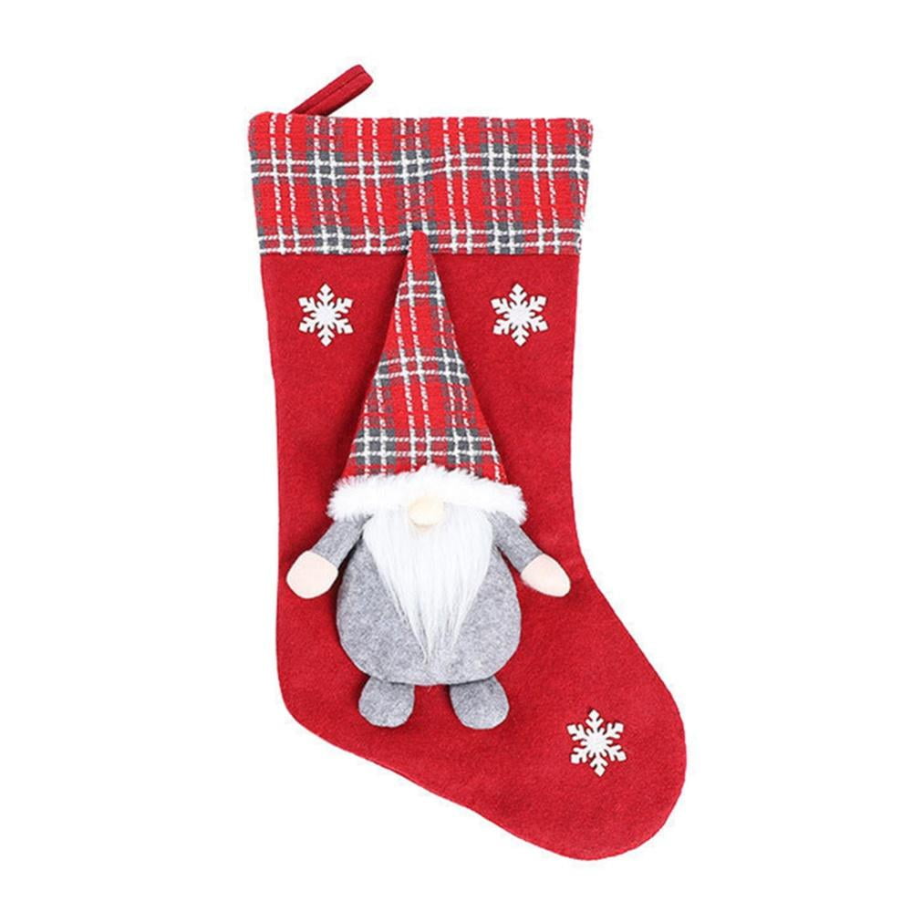 Christmas Stockings, Santa Snowman Reindeer Xmas Stockings Decoration ...