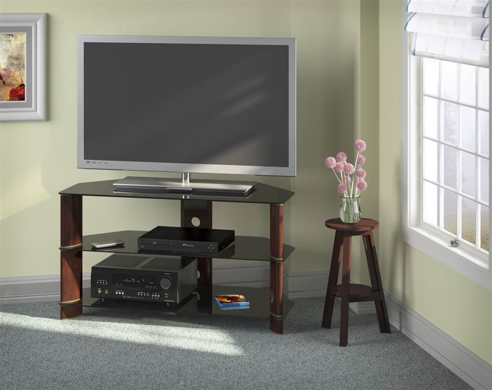 Corner TV Stand in Prestige Cherry Finish