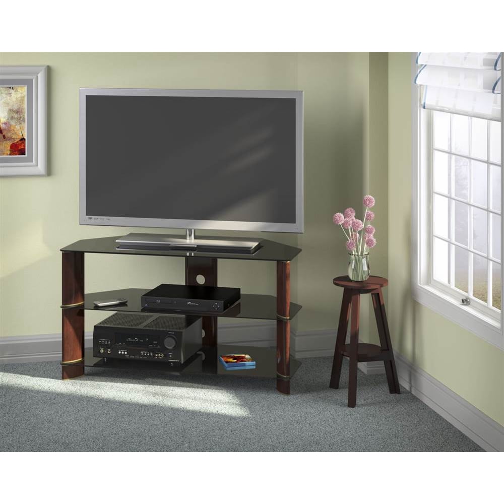 Corner TV Stand in Prestige Cherry Finish