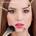 thumbnail image 4 of Kit de brochas de maquillaje de 12 Uds. Correctores de polvo de base sintética de primera para ojos TFixol  Pinceles de maquillaje, 4 of 7