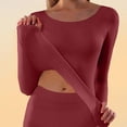 thumbnail image 2 of NominalSnug Thermal Tops for Women Long Sleeve Undershirts Crewneck Soft Base Layer Tops for Women Cold Weather, 2 of 8