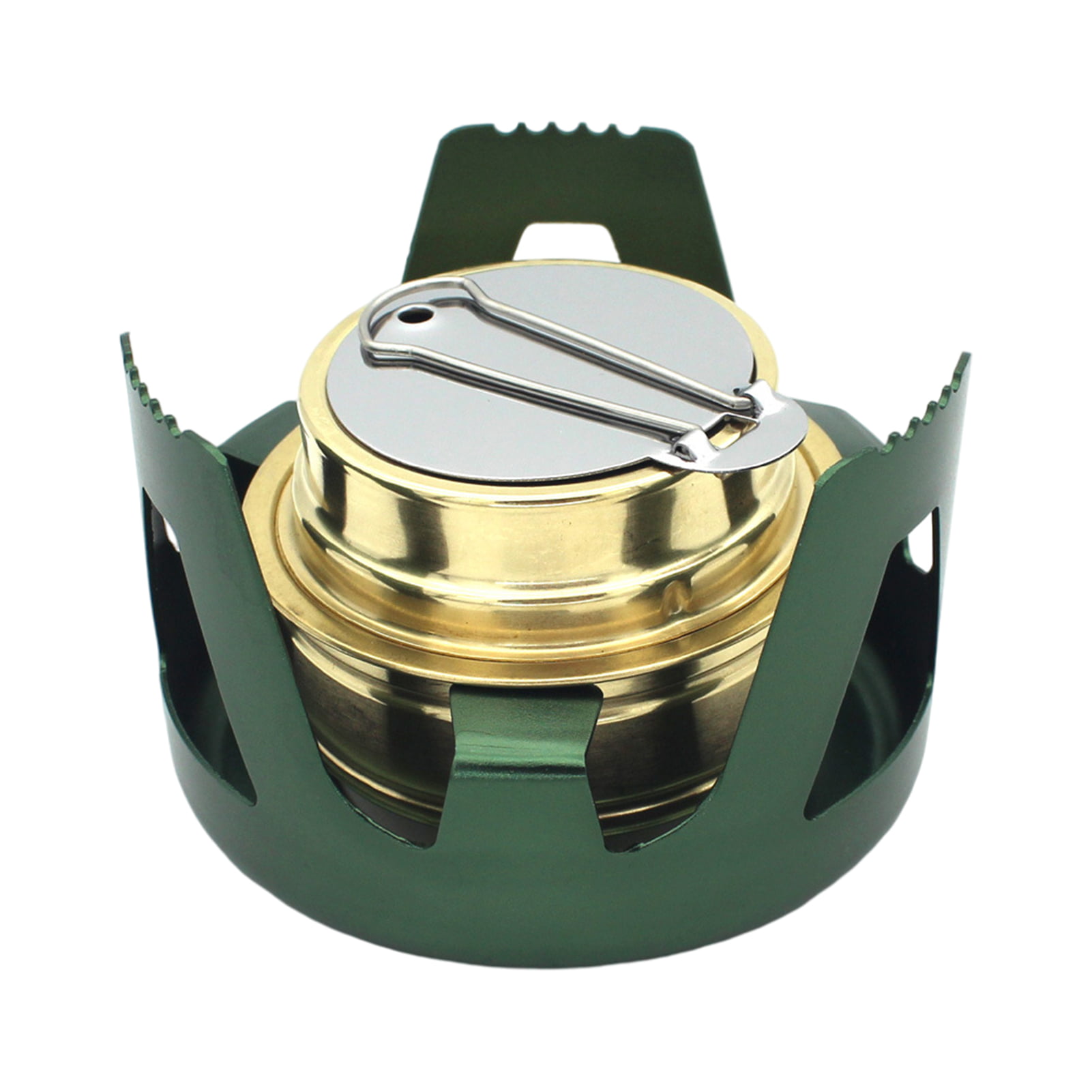 Mini Stove Alcohol Brass Burner Furnace Camping Picnic Backpacking Cookware 