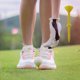 thumbnail image 4 of Pack de 10 clavos no limitantes de vidrio de golf – Soporte de plástico para tees de golf, PE de baja resistencia, diseño curvo duradero, soporte estable para la bola, surtido multicolor, 4 of 6