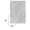 thumbnail image 4 of Livabliss Area Rugs for Living Room, 5x7 Chester Global Blue Rug, Bedroom Dining Room Home Decor Stain Resistant Carpet (5'3" x 7'3"), 4 of 7
