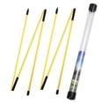thumbnail image 1 of Golf Alignment Sticks 2 Sets 48inch Alignment Practice Rods Collapsible 6 Colors Golf Alignment Sticks Golf Swing Training Tools Yellow, 1 of 6