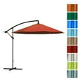 thumbnail image 4 of Pure Garden 10-Foot Offset Patio Umbrella with Crank and Base (Orange), 4 of 6