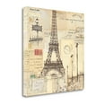 thumbnail image 2 of Paris Collage II' Graphic Art Print on Wrapped Canvas, 2 of 2
