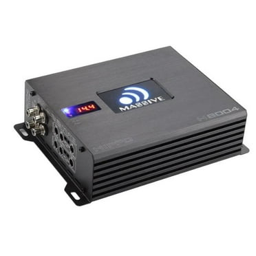 Massive Audio HIPPOH8004 125 W RMS x 4 at 4 Ohm 4 Channel Amplifier