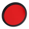 thumbnail image 1 of Filtre d'Objectif Rouge, Filtre d'Objectif de Caméra Fileté en Verre Optique Couleur Rouge Cadre en Alliage d'Aluminium Durable Installation Facile pour Objectif de Caméra, 1 of 7