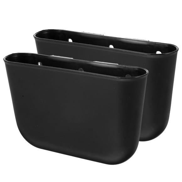 2pcs Car Trash Can Vehicle Trash Container Automotive Trash Can Hanging Garbage Bin Supply