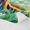thumbnail image 5 of Homewish Colorful Tree Of Life Quilt Full,Daisy Floral Plant Full Bedspread Sets,Green,Colorful Stars Reversible,3pcs, 5 of 7