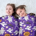 thumbnail image 5 of Cute Halloween Icons Pattern Round Blanket,Comfortable Soft Flannel Throw Blanket,All Season,Warm Lightweight Blankets for Sofa Bed Couch Living Room Chair 60"x60", 5 of 5