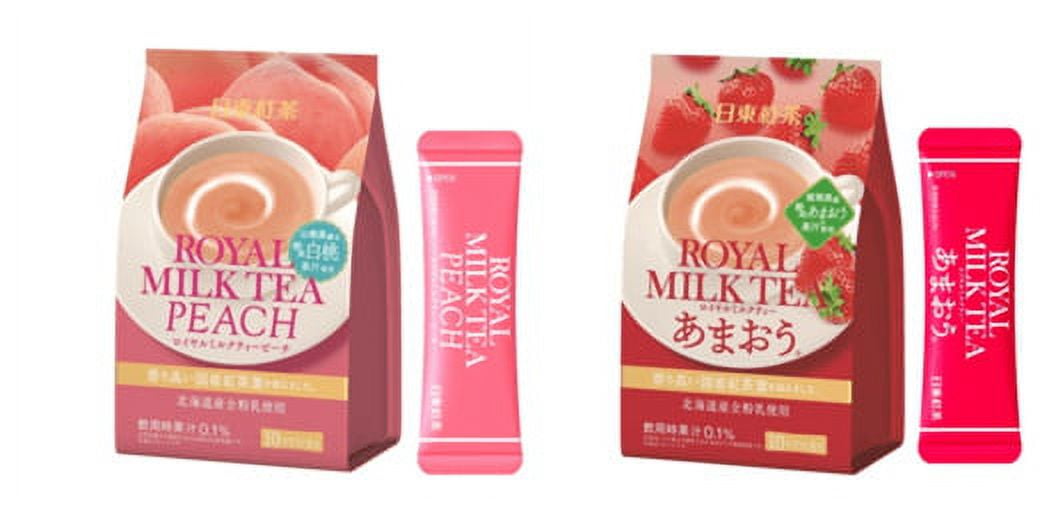 Nittoh, Royal Milk Tea, white Peach Flavor, 10 sticks - Walmart.com