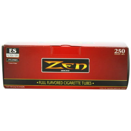 1 Box - 250pc Zen King Size Full Flavor Cigarette (Best Cigarette Tubes 2019)