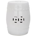 thumbnail image 3 of Safavieh Modern Ming Ceramic Garden Stool in White, 3 of 3