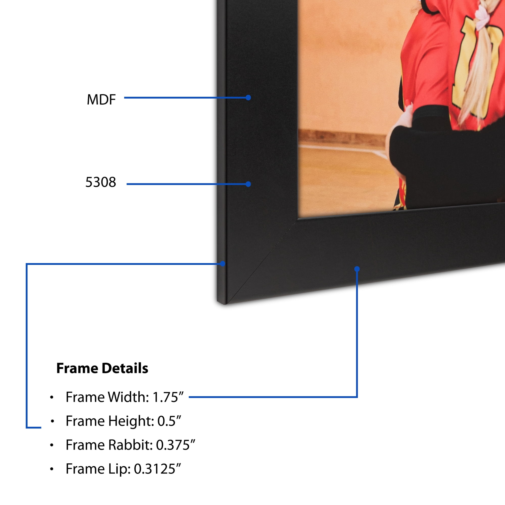 ArtToFrames 18" x 24" Other Picture Frame, 18x24 inch Multi MDF Poster Frame (WOM-5308),  Pack