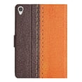 thumbnail image 3 of SaniMore for Lenovo Tab M10 (3rd Gen) 10.1" TB-328F 2022 Case, Auto Sleep/Wake, PU Leather Patchwork Magnetic Wallet Cover Support Card Slot & Kickstand Shockproof Protective Shell, Orange, 3 of 7