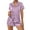 479#Purple, variant on HSHMT Womens Pajamas Set Set For Women Short Sleeve Button Down Sleepwear Set Classic 2 Loungewear With Pockets