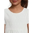 thumbnail image 5 of Wonder Nation Girls Tiered Eyelet Dress with Short Sleeves, Size 4-18 & Plus, 5 of 7