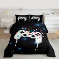 thumbnail image 2 of Feelyou White Game Console Queen Comforter Set, Galaxy Stars Bedding Comforter Set, 3pcs, 2 of 8