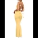 thumbnail image 2 of Vestidos Largos de Noche para Mujer con Escote Halter, Espalda Descubierta y Tirantes Finos, con Flores Estereoscópicas Amarillo S, 2 of 8