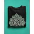 thumbnail image 3 of Green Mandala Design Sweatshirt Women -Image by Shutterstock, Female 3X-Large, 3 of 4