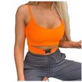 thumbnail image 1 of Pompotops Fashion Women Sleeveless Solid Color Hollow out Backless Vest Short Tank Tops, 1 of 9