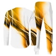 thumbnail image 4 of Wavsuf Sweatsuits 2pcs Sets Mens Jogger Set Long New Motion Shirt Sweatshirt and Sweatpants Orange Size L, 4 of 5
