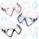thumbnail image 1 of 3 Pieces Swimming Diving Goggles with Nose Cover Adult Swim Snorkel Goggle Swim Goggle Pack Pool Goggles for Youth Men Women, 1 of 5