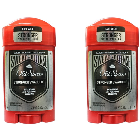 Old Spice Anti-Perspirant 2.6 Ounce Stronger Swag Soft Solid 76ml 2 Pack
