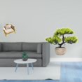 thumbnail image 2 of Sofá De Madera En Miniatura Y Bonsái Artificial, Juguete De Simulación Artesanal Para Casa De Muñecas, Escena De Vida DIY Con Colección De Bonsáis De Plantas Artificiales Para Centros De, 2 of 8