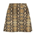 thumbnail image 5 of Gold Python Snakeskin Skirt Female Animal Print Modern Mini Skirts Summer High Waist Grap, 5 of 7