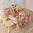 thumbnail image 2 of Pioneer Flower Floral Print Pattern Rectangle Tablecloth 60"x120",Waterproof Polyester Rectangle Table Cloth, Wipeable Spillproof Polyester Tablecloth for Dining, Camping, Indoor and Outdoor, 2 of 6