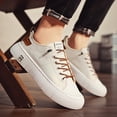 thumbnail image 5 of 2026 NewMen'S Low-Top Slip-On Sneakers -Breathable Fabric & Faux Upper,  Casual Streetwear with Thick Cushioned PVC Sole,  Non-Slip Comfort for Outdoor, Hiking & Daily Wear, Hiking Footwear, Stylish, 5 of 9