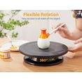 thumbnail image 5 of 11 Inch Rotate Turntable Sculpting Wheel Revolving Cake Turntable Black Painting Turn Table Lightweight Stand for Paint Spraying Spinner, 5 of 5