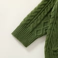 thumbnail image 6 of Younger Tree Baby Girl Sweater Fall Winter Solid Long Sleeve Button Knit Cardigan Clothes for 2-3T, 6 of 8