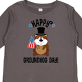 thumbnail image 4 of Inktastic Happy Groundhog Day February Boys or Girls Long Sleeve Toddler T-Shirt, 4 of 5