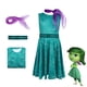 thumbnail image 2 of Vestido de princesa de dibujos animados Joy para niñas, peluca de disfraz de Cosplay de disgusto para Halloween, Carnaval, cumpleaños, película de adentro hacia afuera, 2024, 2 of 4