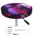 thumbnail image 4 of Round Bar Stool Seat Covers, Artistic Red Purple Cloud Moon.jpg Elastic Round Chair Cover Stool Seat Slipcover Bar Stool Cushions Round Pad for 12-14 inch, 4 of 7