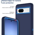 thumbnail image 4 of Designed for Google Pixel 7a Heavy Duty Case, Triple Layer Protection Shockproof Dropproof Dustproof Anti-Scratch Phone Case Cover for Google Pixel 7a,Blue, 4 of 7